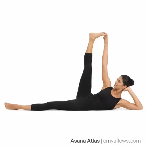 Supta Anantasana – Reclining Side Leg Lift