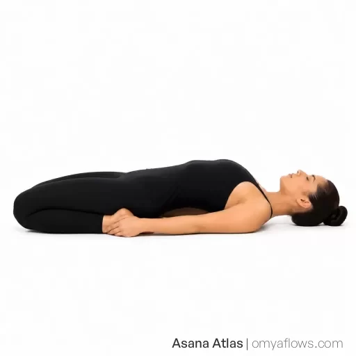 Supta Vajrasana – Liegende Donnerkeilstellung